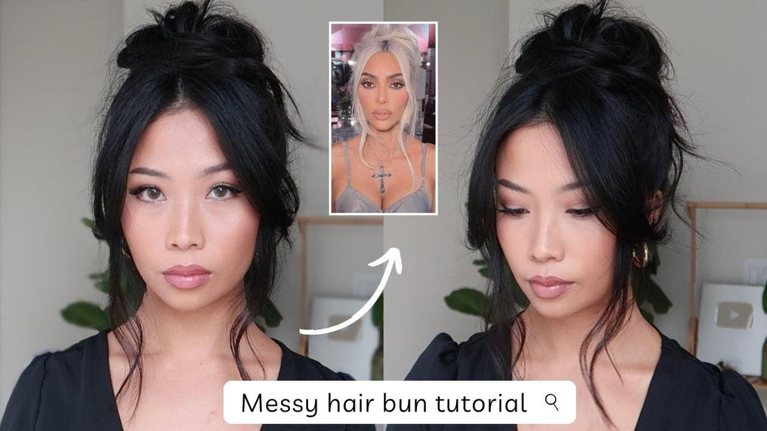 Messy but Classy Updo with Soft Bangs – 10-Step Tutorial