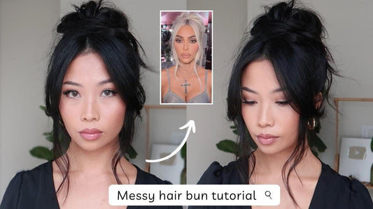 Messy but Classy Updo with Soft Bangs – 10-Step Tutorial