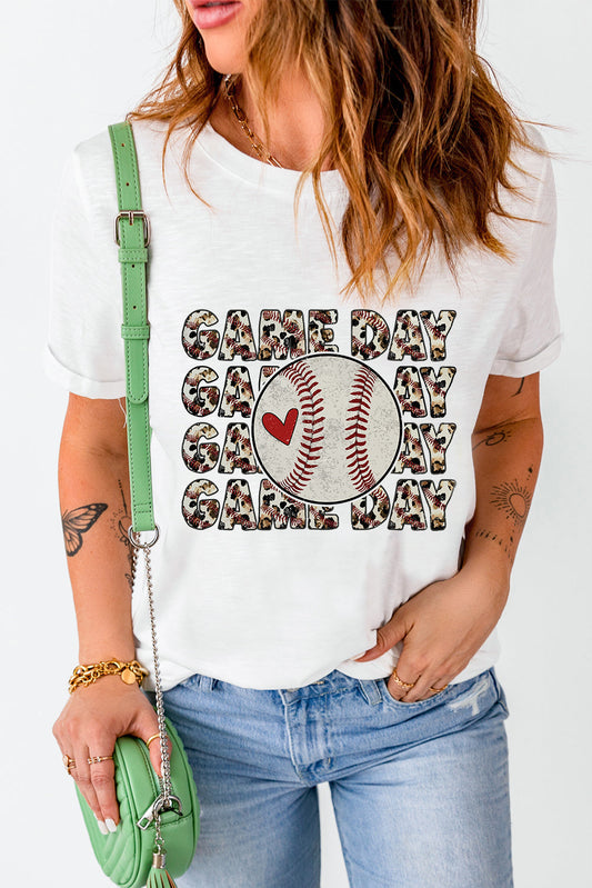 round neck short sleeve womens tops