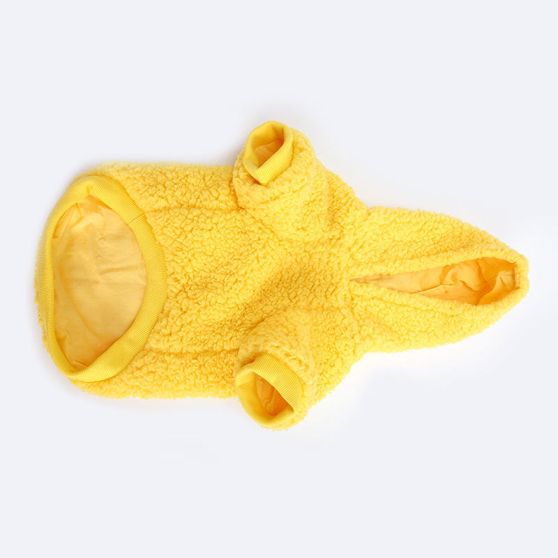 Cotton Fleece Solid Color Cotton Small And Medium-sized Dog Cat Sweater