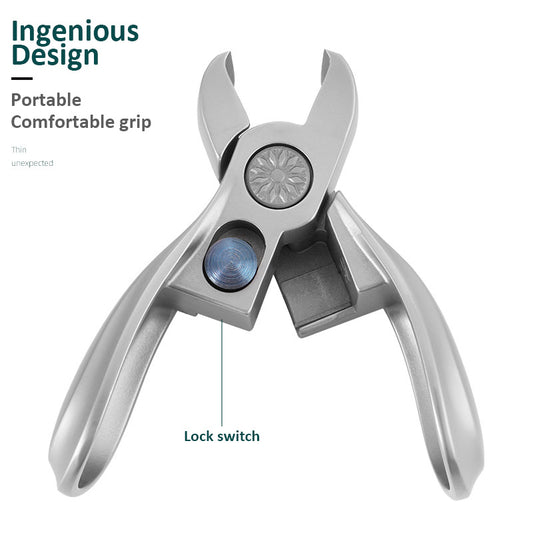 Large Opening Nail Clipper Stainless Steel Anti-splash Nail Clippers