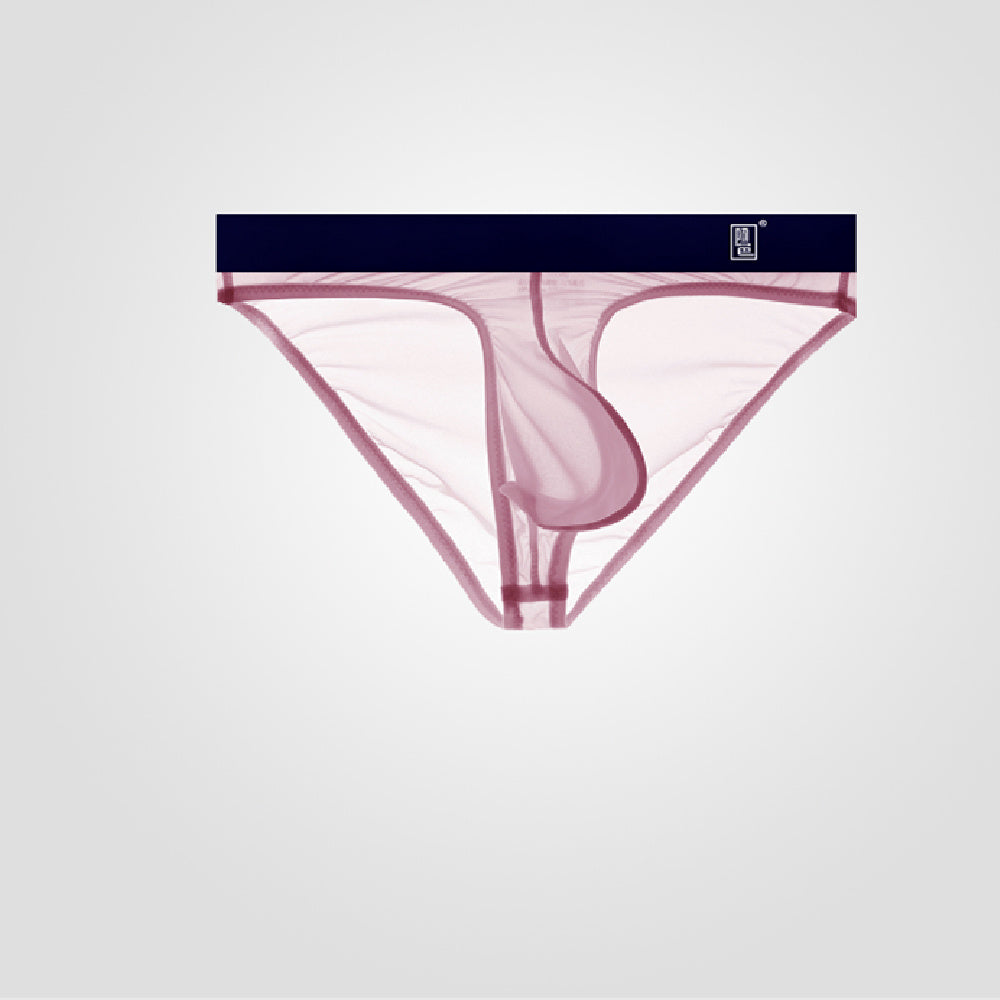 Underwear Men's Briefs Transparent Ice Silk Sexy Full Transparent Trendy Men's Personality Narrow Crotch Low Waist New