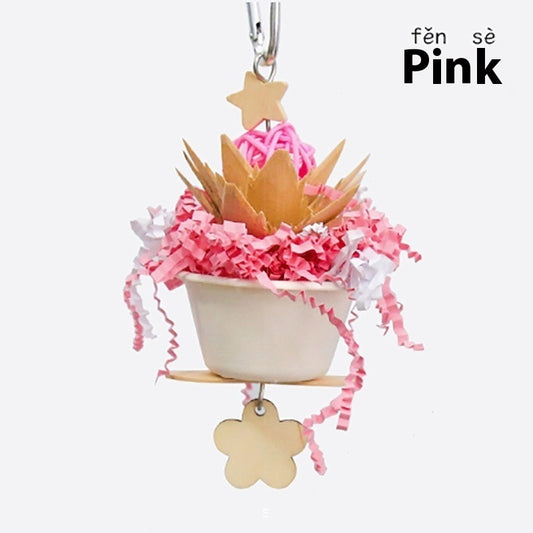 Parrot Flower Clumps Bite Toy