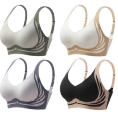 Breast Holding Soft Support Underwear Women's Adjustable Bra