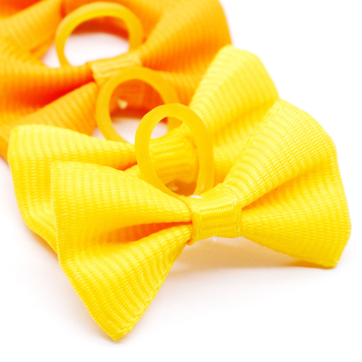 Cute Macaron Solid Color Pet Head Flower Rubber Band