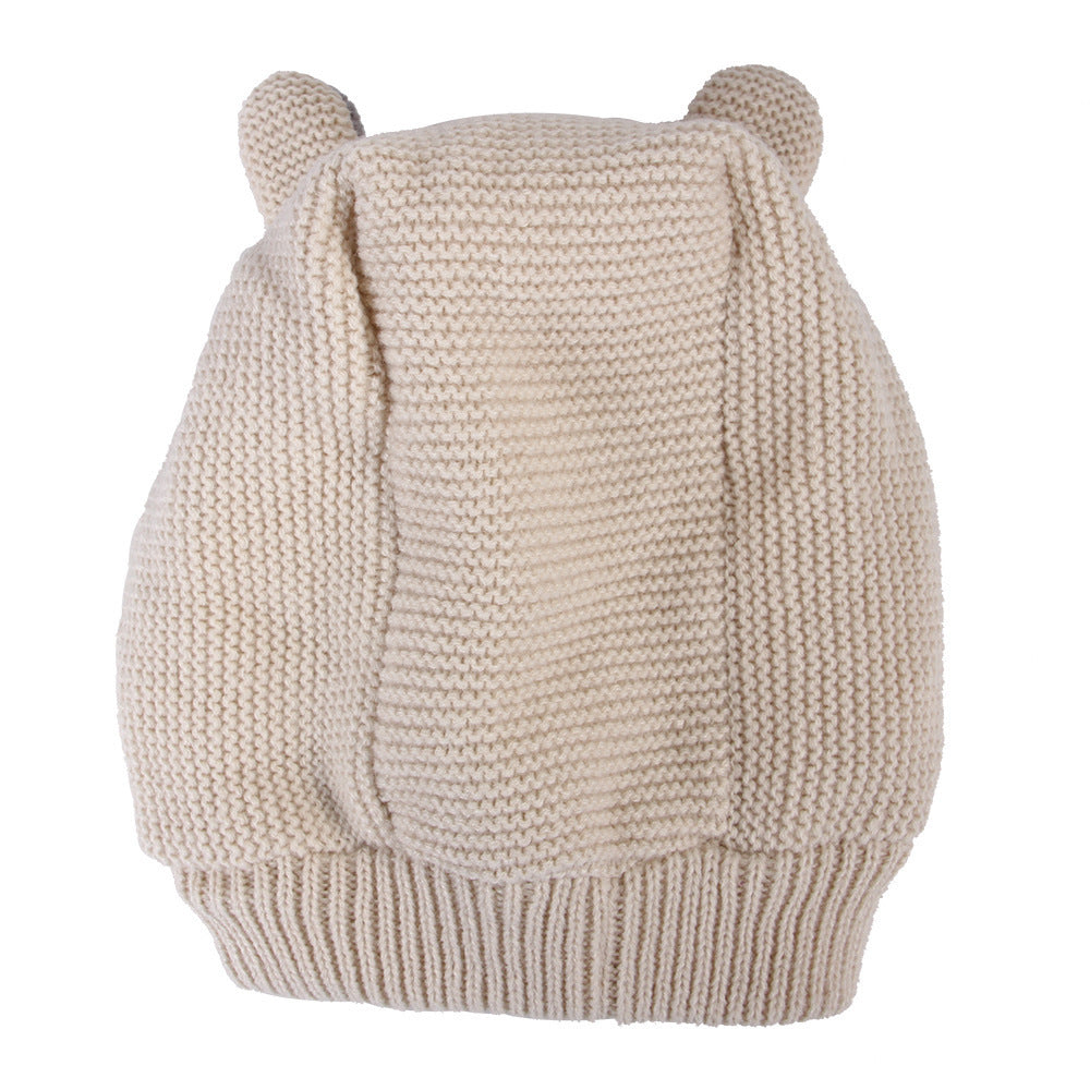 Fashion Simple Knitted Rabbit Ear Pet Hat