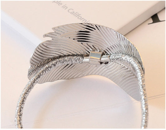 Fashion Lady's Simple Temperament Metal Holster Hair Tie