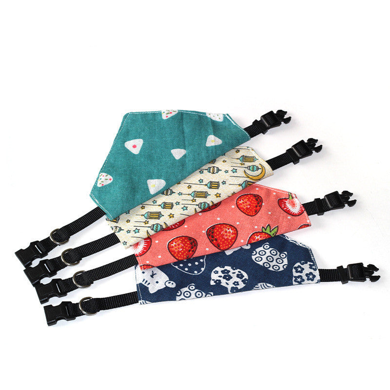 Pet Triangle Dog Scarf Cat Collar Christmas Small Dog Saliva Towel