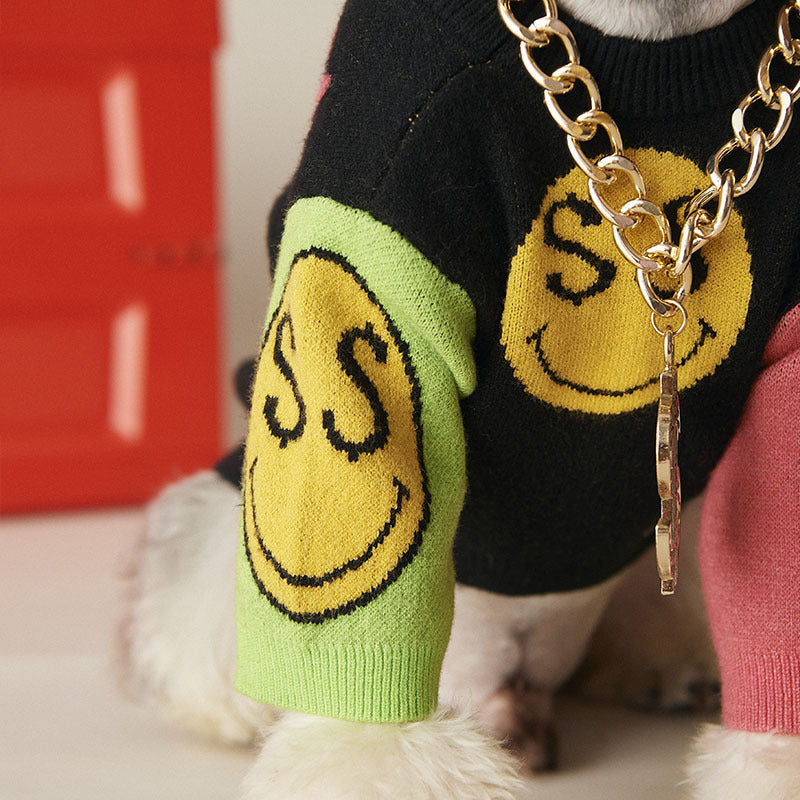 Dog Sweater Autumn And Winter Clothes Teddy Schnauzer Pomeranian Bichon Bulldog Cat Pet Knitwear Trendy Dog Clothes
