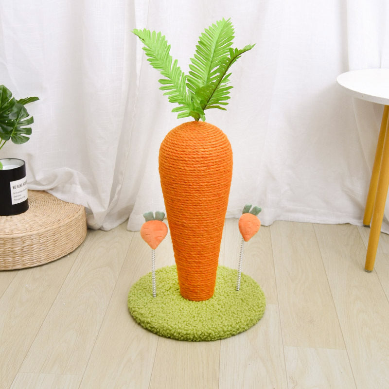 Carrot Two-color Sisal Simulation Pet Supplies