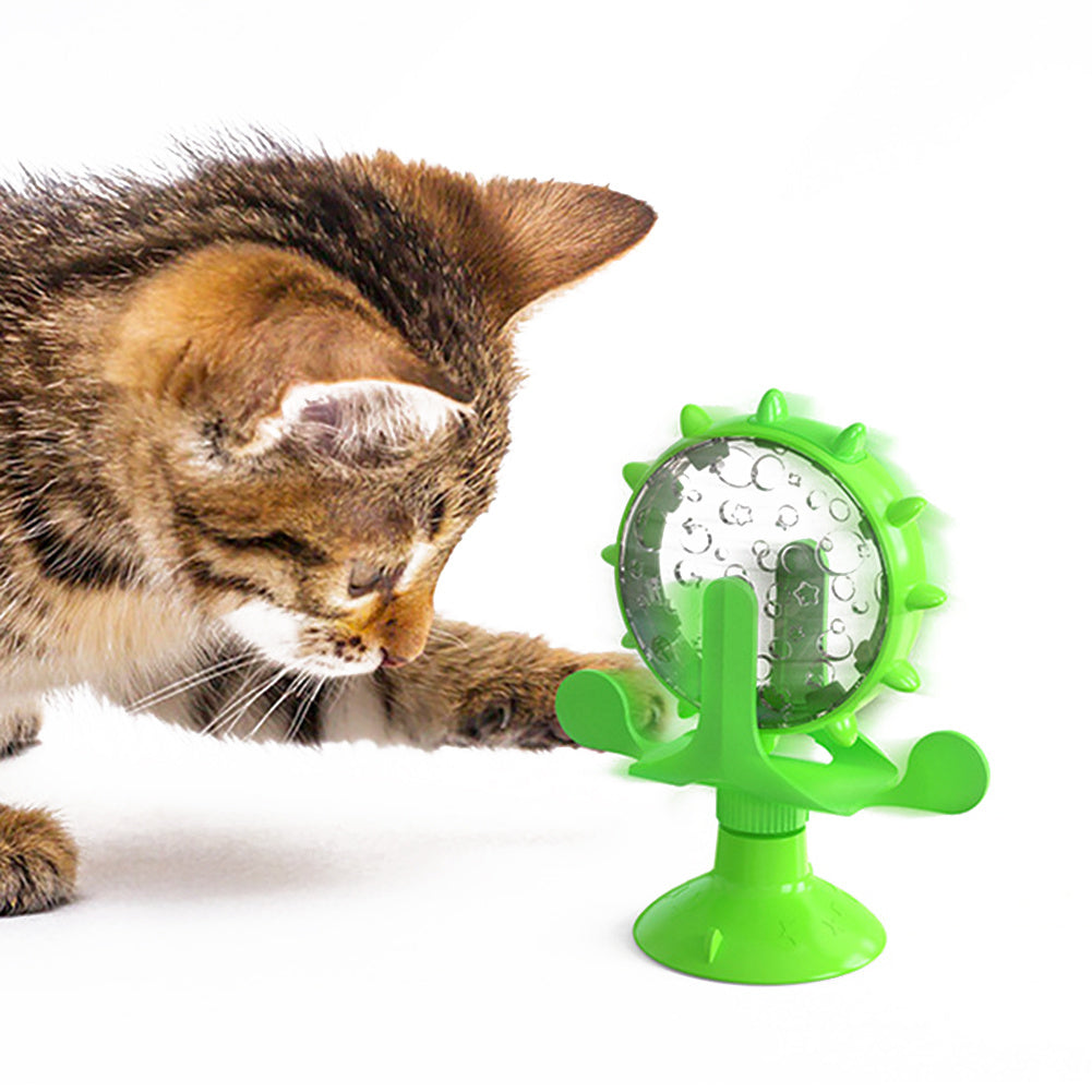 Pet Cat Toy Money-Making Wheel Slow Food Leaking Device