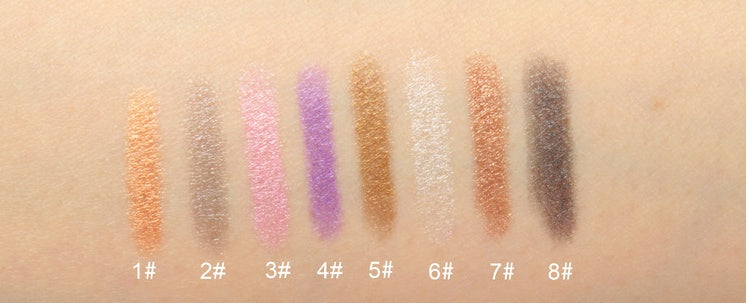 Pearlescent lying silkworm pen