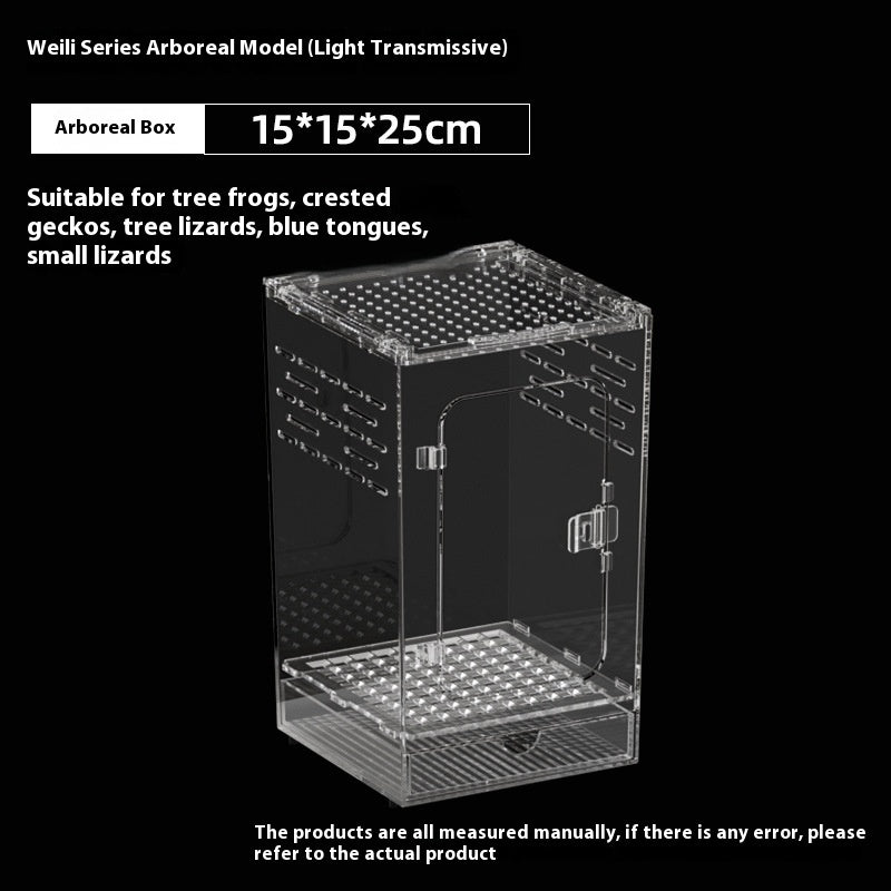 Crawler Acrylic High Permeability Feeding Box
