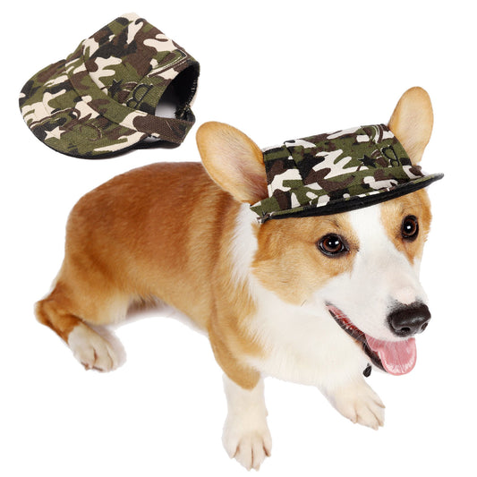 Pet Supplies New Fashionable Oxfordand Dog Costume Hat Baseball Outdoor Tourist Sun Hat