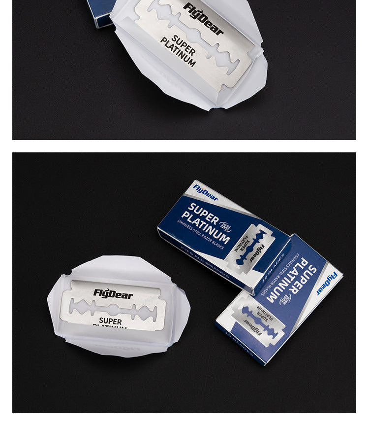 Stainless Steel Double Blade Old-fashioned Manual Shaver Pieces