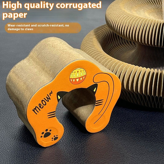 Organ Cat Scratch Board With Ball Magnetic Suction Foldable Changeable