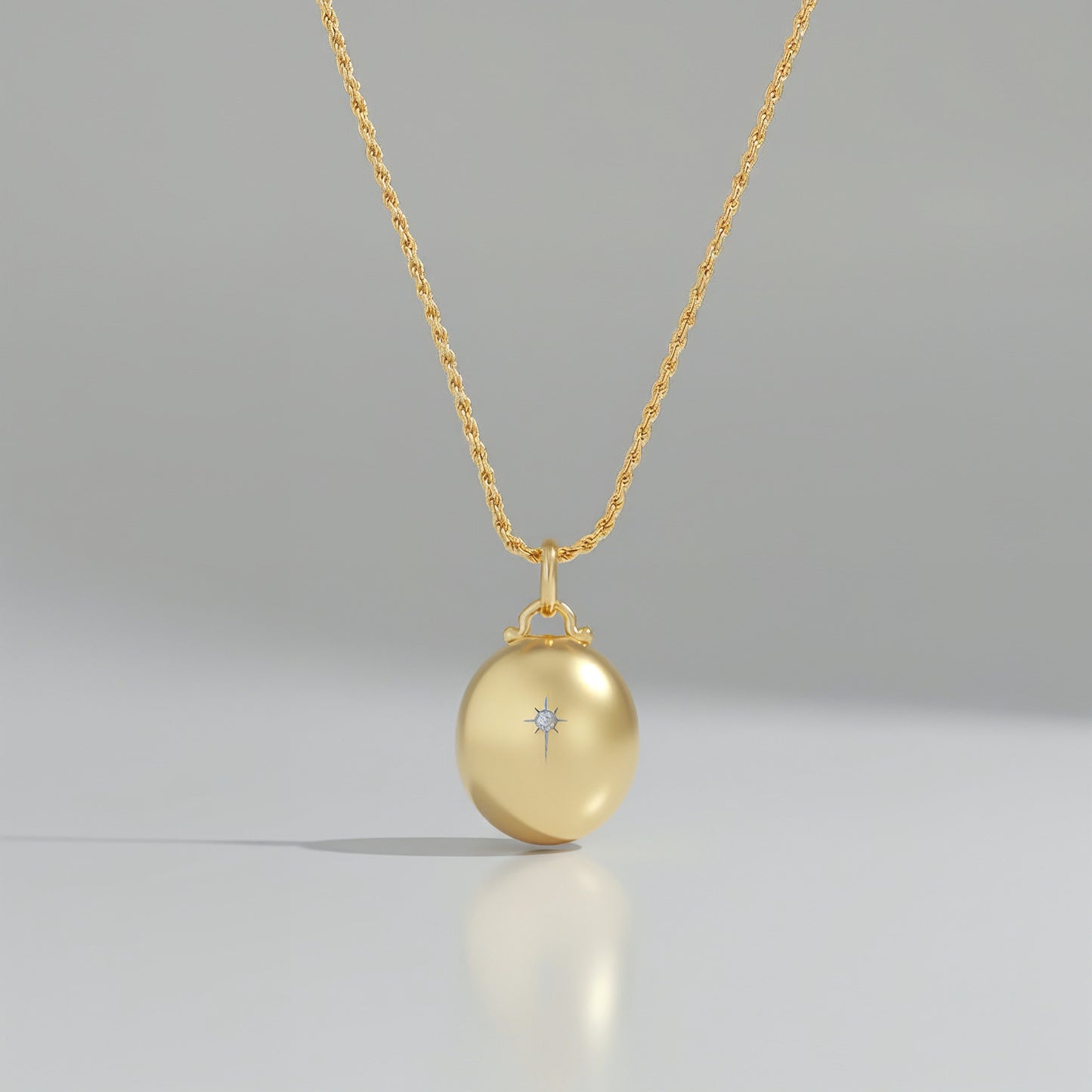 18K Gold Plated Luna Glow Whisper Locket SN008G