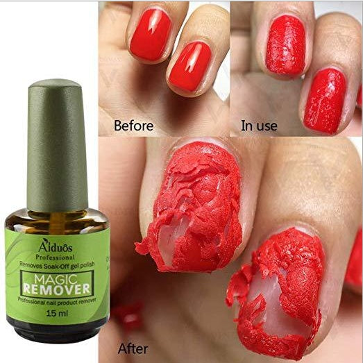 Nail Polish Burst Magic Nail Polish Remover Fast Soak Off Sticky Nail Gel Polish Degreaser Cleaner