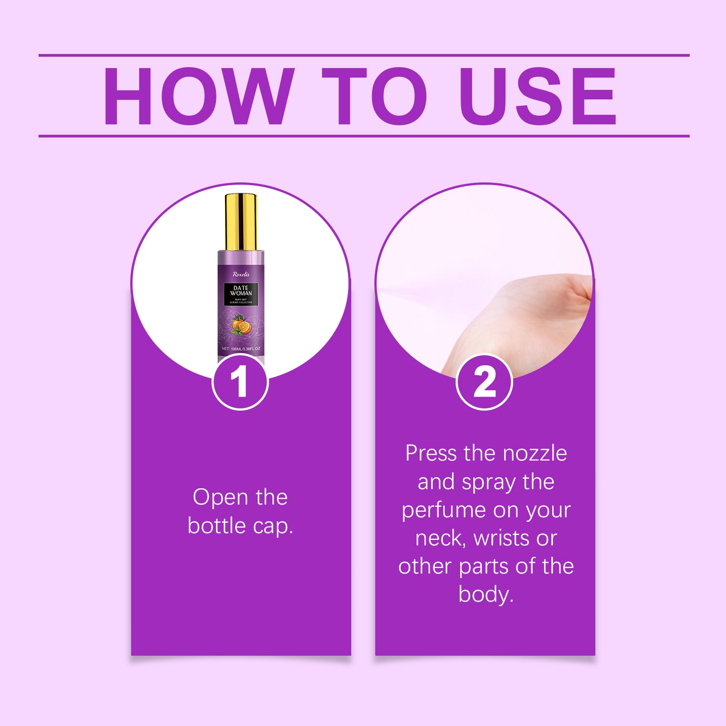 Body Perfume Spray Lasting Fragrance Smoke Rain Garden Wood Rose Light Portable Niche Fragrance Fragrance