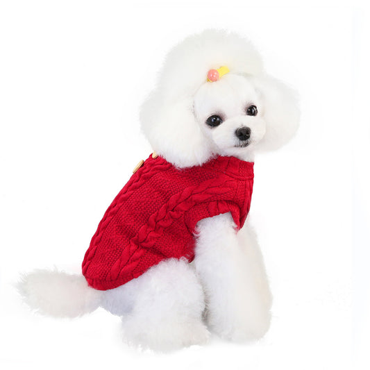 Wool Cotton Vest Pet Clothing Small Dog Winter Sweater