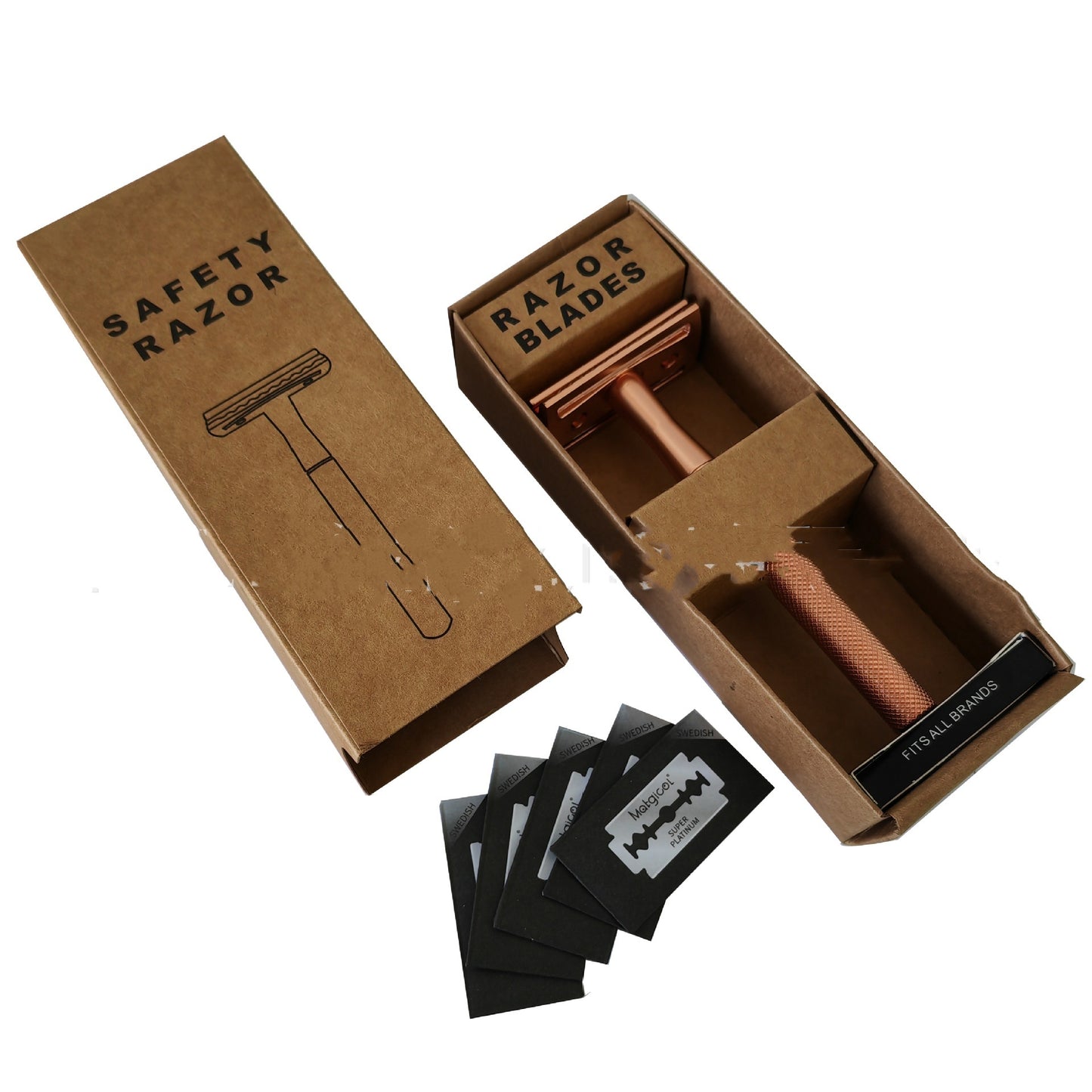Men's Copper Manual Old-fashioned Shaver