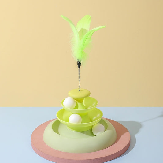 Cat Toy Self-Hi Relieving Stuffy Cat Turntable