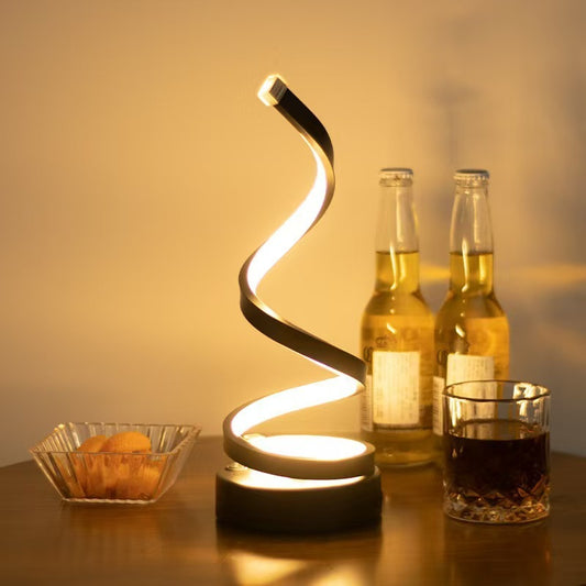 USB Powered Spiral Desk Lamp Simple And Adjustable LED Desk Lamp
