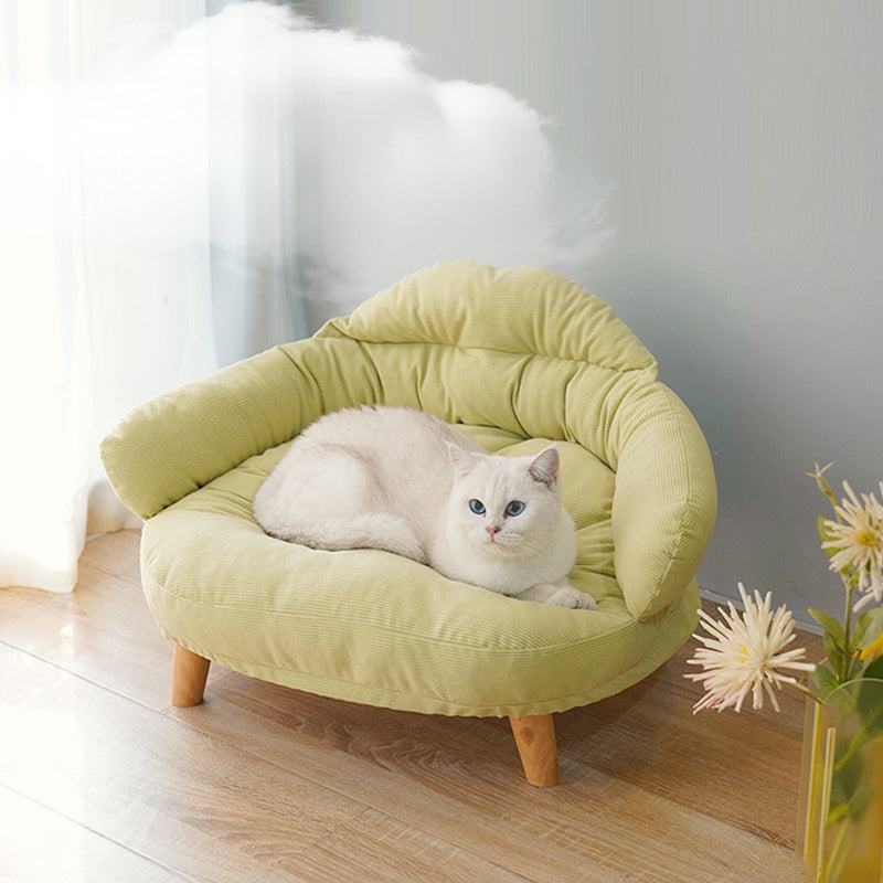 Four Seasons Universal Bed For Cats, Off Ground Proof, Solid Wood, Cats Supplies, Thickened Animal Bed