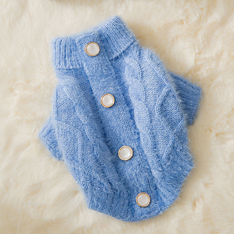 Knit Sweater Kitty Autumn And Winter Warm Two-legged Clothes