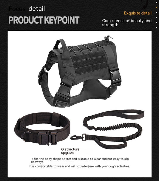 Nylon Tactical Dog Coat Quick Release Tank Top Pet