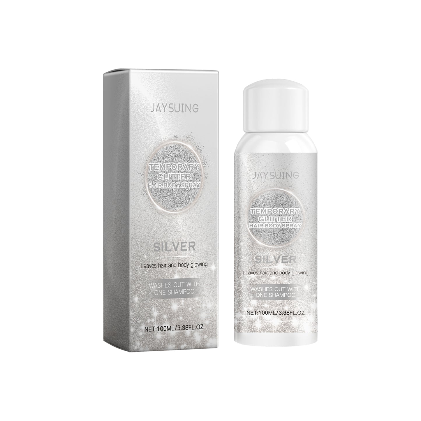 Gold And Silver Glitter Spray Series Long-Lasting Shine Natural Stereoscopic Body Highlight Shine Spray