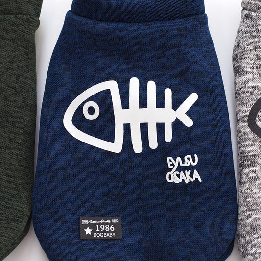 Fish bone wool warm sweater