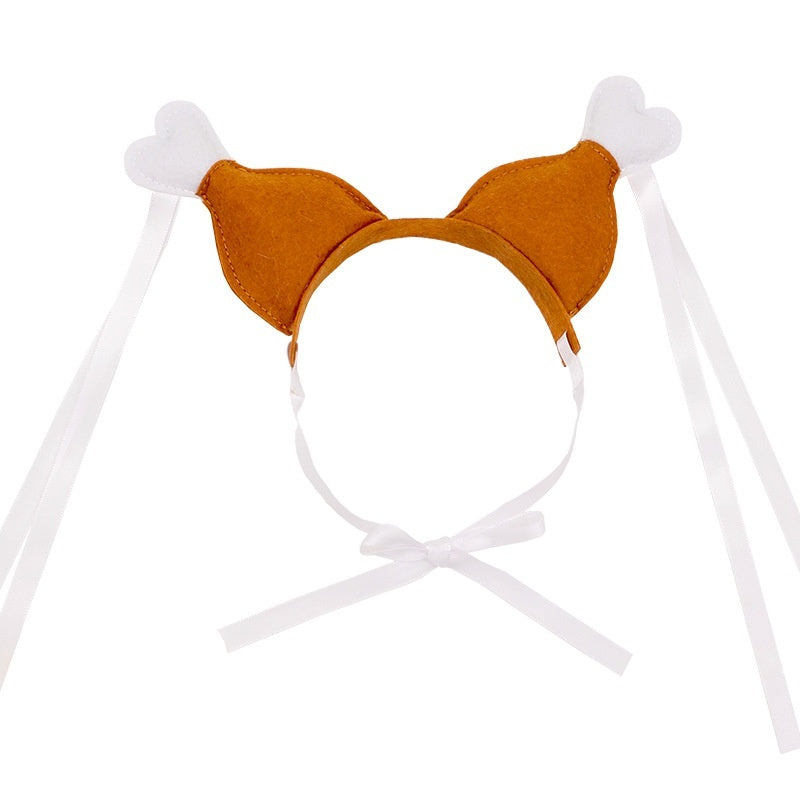 Pet Funny Chicken Leg Concave Shape Cat Dog Funny Headdress
