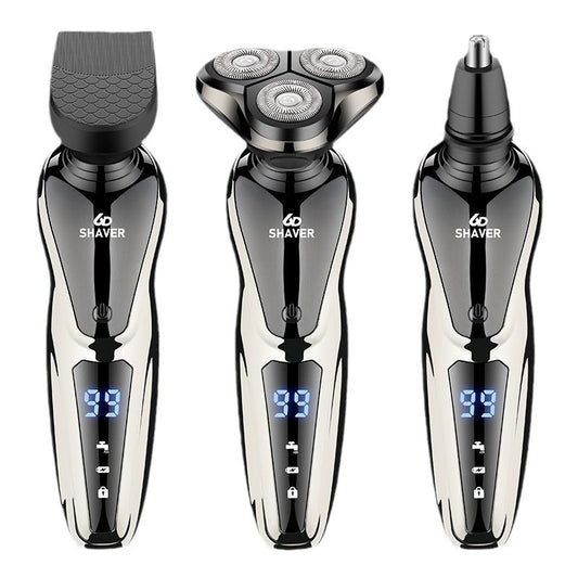 Smart Power Display Fast Charge Fully Washable Multi-function Electric Shaver