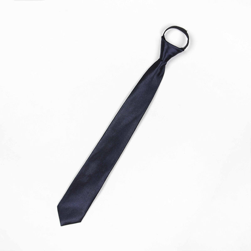 Lazy Zip Tie Men's Business Formal Shirt Accessories Narrow