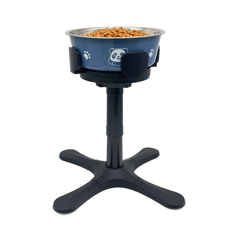 Pet Dog Bowl Bracket Lifting Adjustable Heightening Anti-tumble