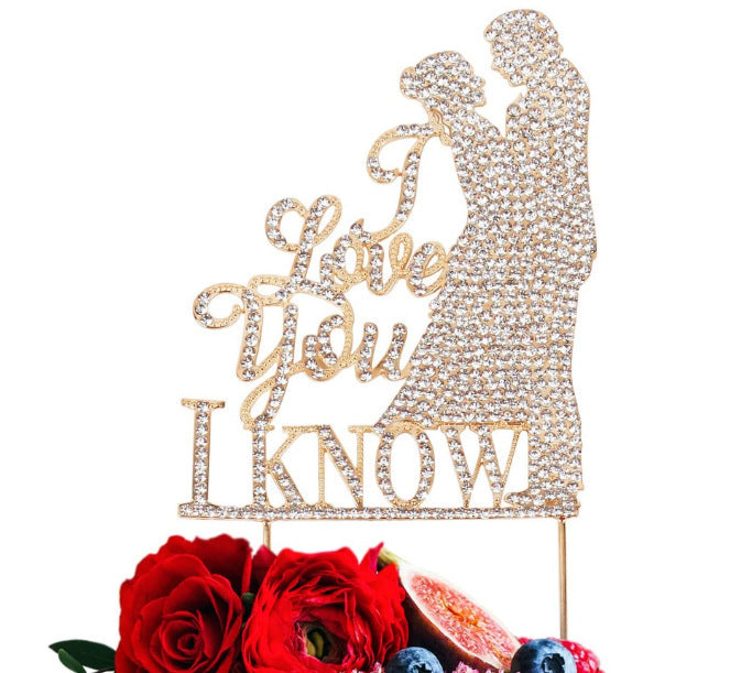 Bride And New Love Wedding Cake Insert