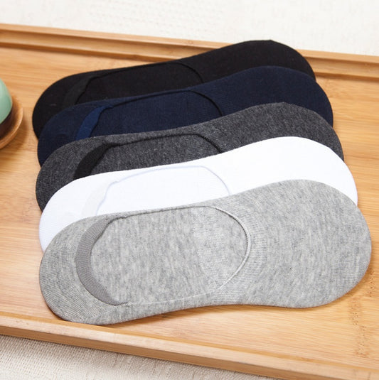 Low-back boat socks Thin section shallow mouth invisible socks spring and summer sports men's cotton socks