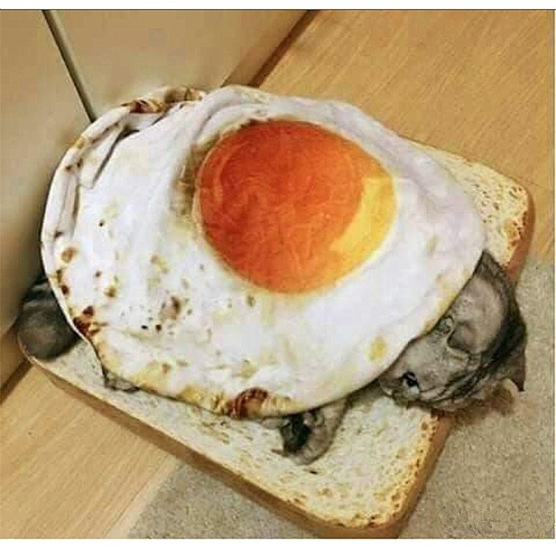 Poached egg quilt