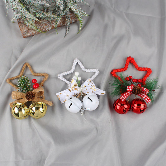 Christmas Five-pointed Star Bell Accessories Pendant