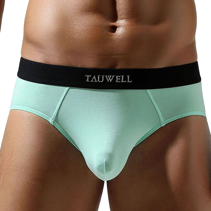 Men's Cotton Solid Color Sexy Low Waist Design Convex A Underwear