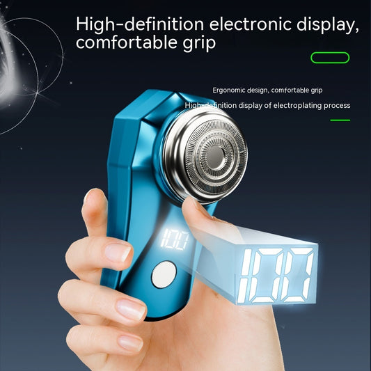 Floating Cutter Head Mini-Portable Electric Rechargeable Men's Shaver