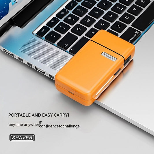 Mini Electric Small Shaver Shaver Fully Washable Magnetic Suction Cutter Head Type-C Charging