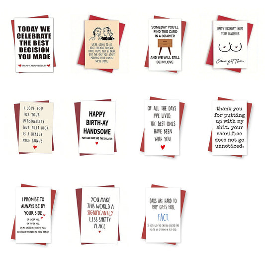 Birthday Greeting Card With Envelope Text Card