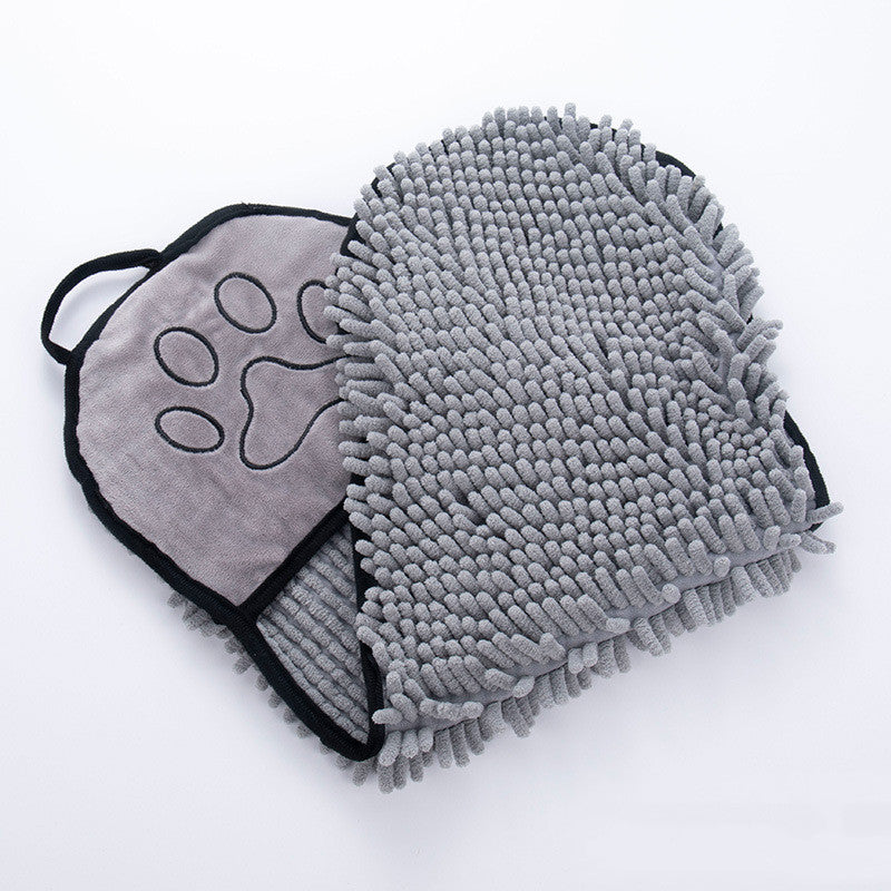 Solid Color Water Towel Dog Cat Pet Bath Towel