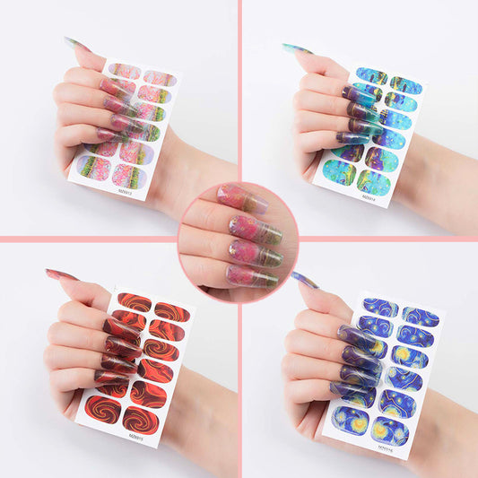 Nail Sticker European And American Oil Painting Art