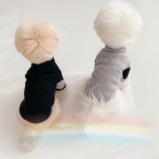 Pet Base Color Contrast Concave-convex Vertical Clothes