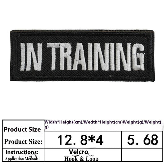 Pet Dog Accessories Embroidered Velcro New Pet Clothing Decorative Sticker Computer Embroidery Chapter