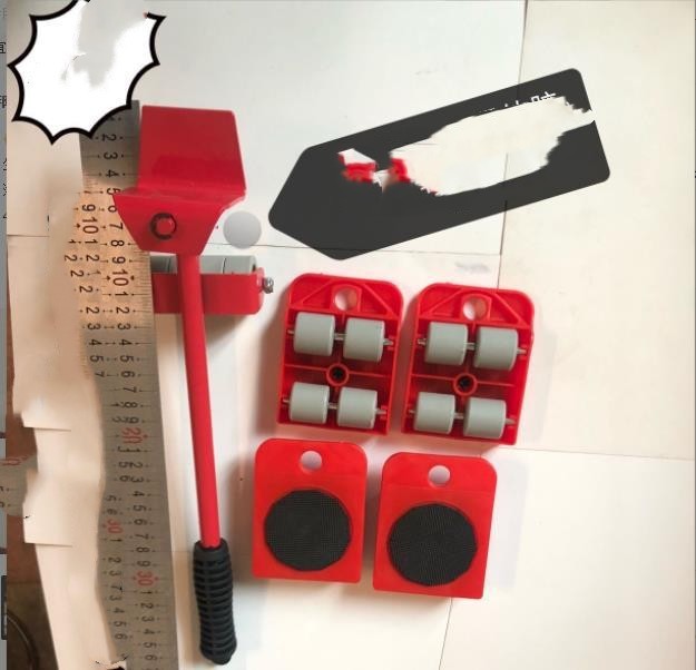 Plastic Convenient Furniture Moving System Weight Carrier With Pry Type Heavy Furniture Mobile Roller Set