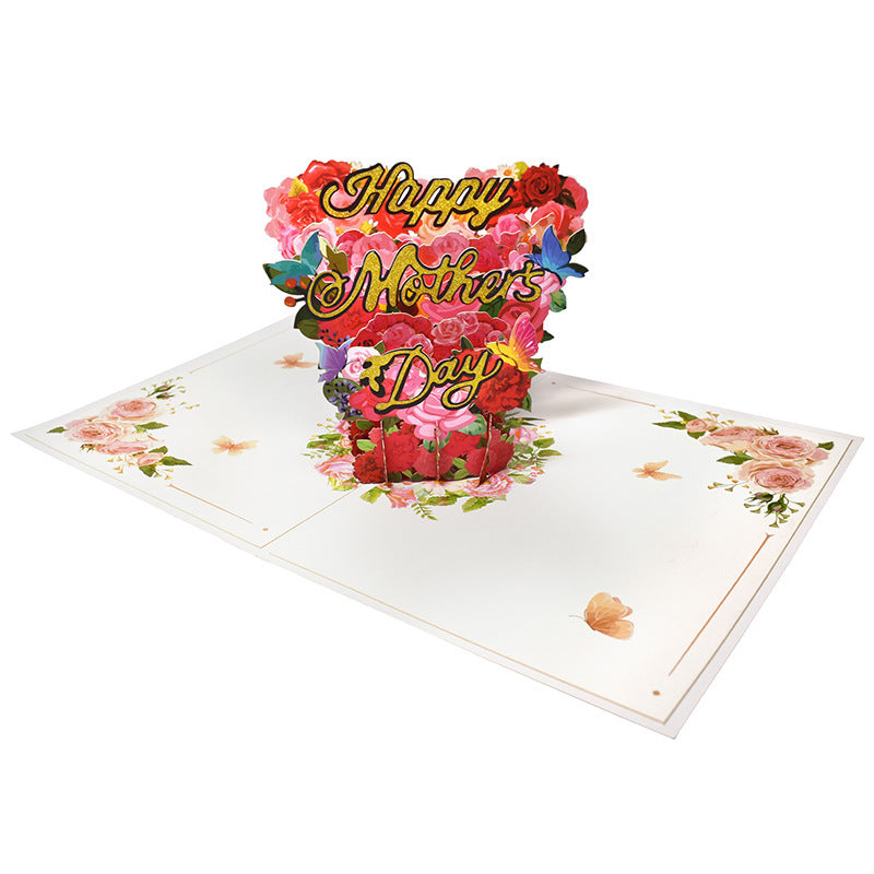 Mother's Day Greeting Card Creative 3D 3D Holiday Blessing Card